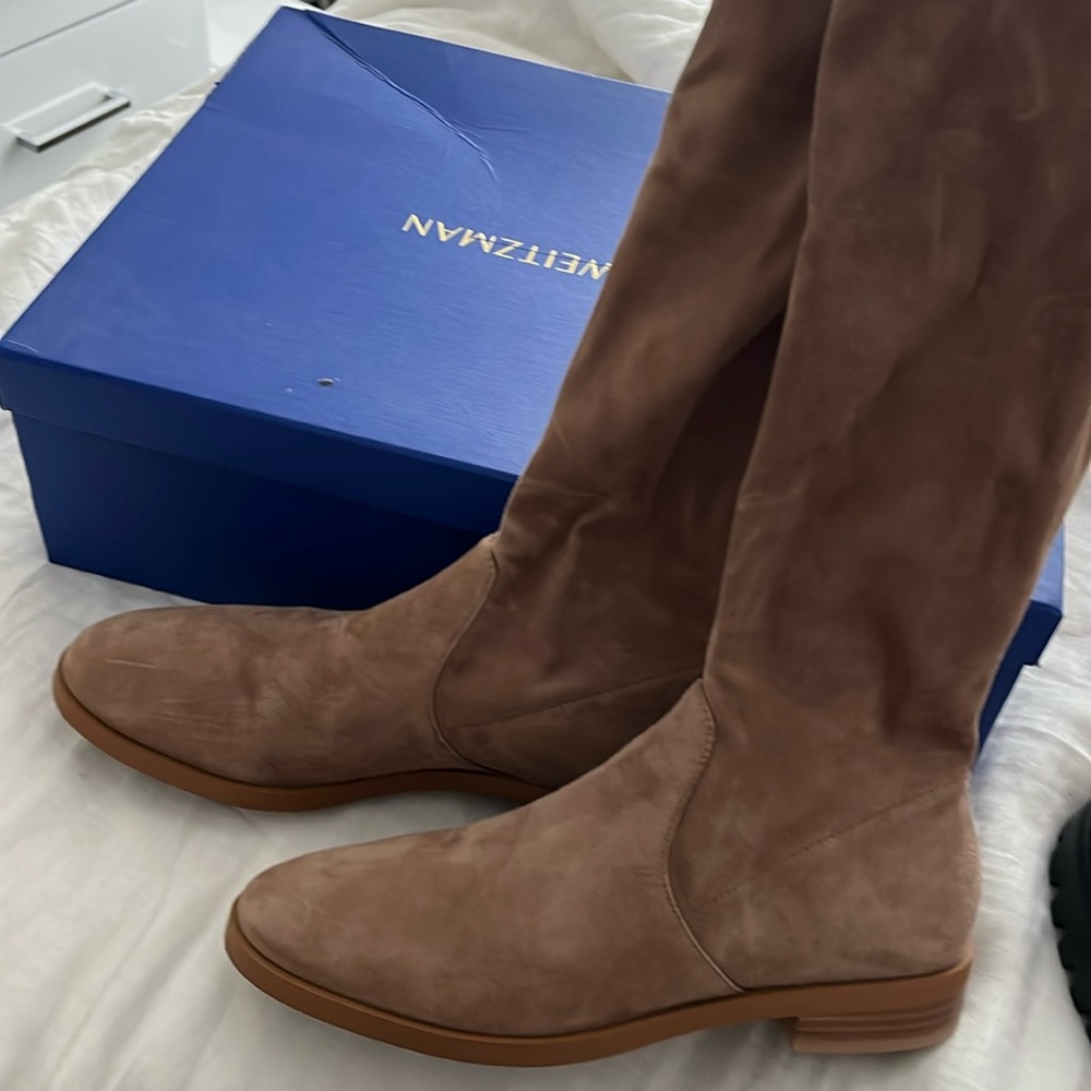 Stuart Weitan Jocey Suede Over the knee boots